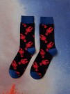 Носки iLikeGift «Lobsters», black, мужские/женские евро размер 35-45