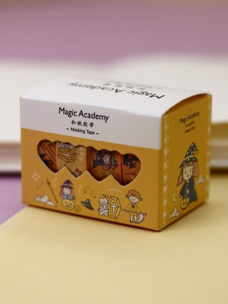 Набор декоративного скотча "Magic academy", orange 