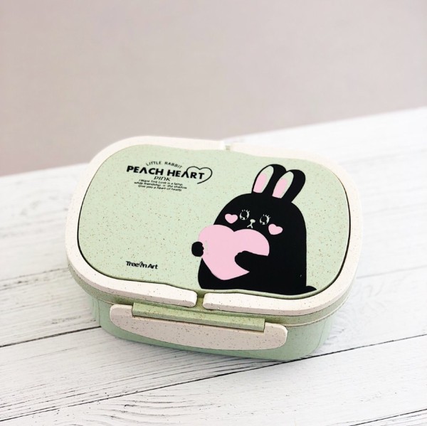 Ланчбокс "Big rabbit", green 
