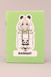 Блокнот А6 Аниме "Perfect panda girl"