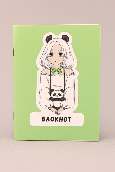 Блокнот А6 Аниме "Perfect panda girl" 