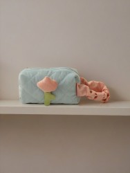 Косметичка-пенал "Flower" blue, 20*12,5*8,5 см
