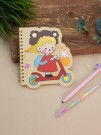 Блокнот на спирали (B6) "Girl scooter", yellow (13*18)