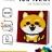 Картина из помпонов на подрамнике Draw Me! «Cheerful fox», (20 х 20 см)
