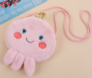 Сумочка плюшевая "Pink Octopus", pink (18.5*22.5 см)