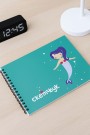 Скетчбук «Mermaid», green , 14х20 см,  плотность 100 гр