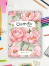 Скетчбук «Цветы», 14х20 см, плотность 100 г