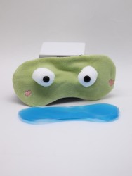 Маска для сна гелевая "Cute weirdos", green