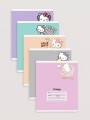 Тетрадь А5 "Hello Kitty", 18л, клетка , обл. мелов. картон + ВД-лак, mix