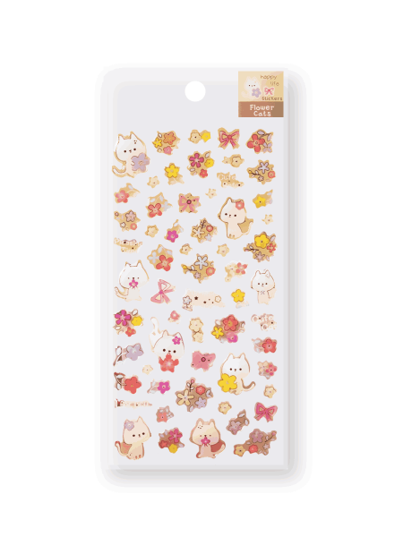 Наклейки "Flower cats" 