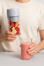 Блендер портативный "Crusher juicer", blue, USB, (18*8 см)
