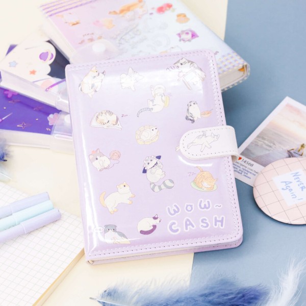 Блокнот "Big cat wow", purple 