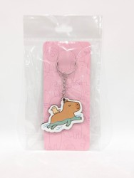 Брелок ECO из дерева «Capybara and duck»