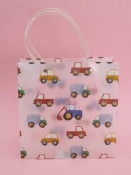 Пакет подарочный прозрачный «Crazy gift», tractor (22*21,5*10)