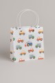 Пакет подарочный прозрачный «Crazy gift», tractor (22*21,5*10)