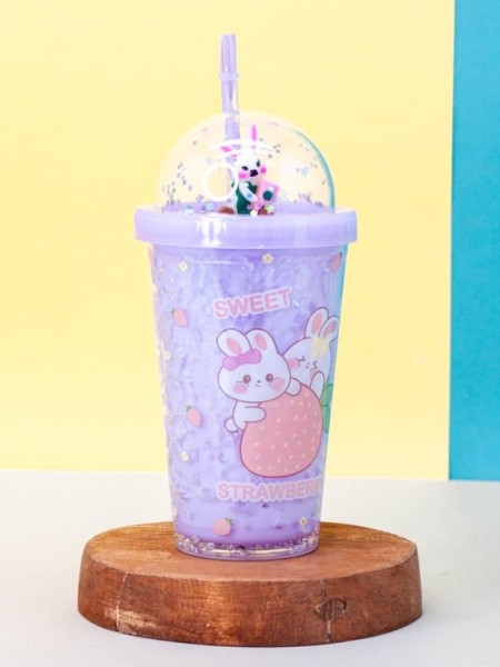 Тамблер "Rabbit strawberry", purple (450 ml) 