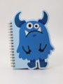 Блокнот на спирали (B6) "Sad monster", blue (13*18)