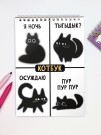Скетчбук "Чёрные котики", 14х20 см,  плотность 100 гр