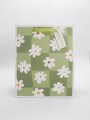 Пакет подарочный «Happy flowers», green (26*32*12.5)