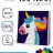 Картина из помпонов на подрамнике Draw Me! «Funny unicorn», (20 х 20 см)