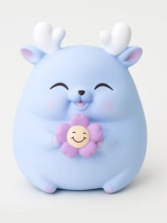 Копилка «Flower deer», blue (15,5 см), пластик