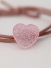 Резинка для волос GIRLY "Sugar heart", pink