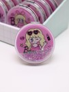 Зеркало шейкер раскладное "Девочка и очки", pink, 7*7 см