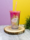 Тамблер "Head one unicorn", pink