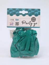 Набор воздушных шаров 8 шт. "Monochrome magic", tiffany blue (30 см)