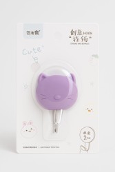 Крючок на липучке «Kitty», purple