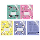 Тетрадь А5 "HK and Friends" в доп. ПВХ обложке, 12 л, клетка, mix