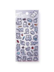 Наклейки "Lovely and cute cats", purple