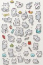 Наклейки "Lovely and cute cats", purple