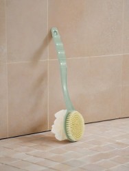Двусторонняя мочалка-щётка для тела "Body brush", green