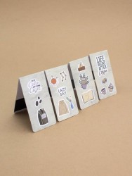 Набор магнитных закладок "Coffee", 4 шт., 35х70 мм