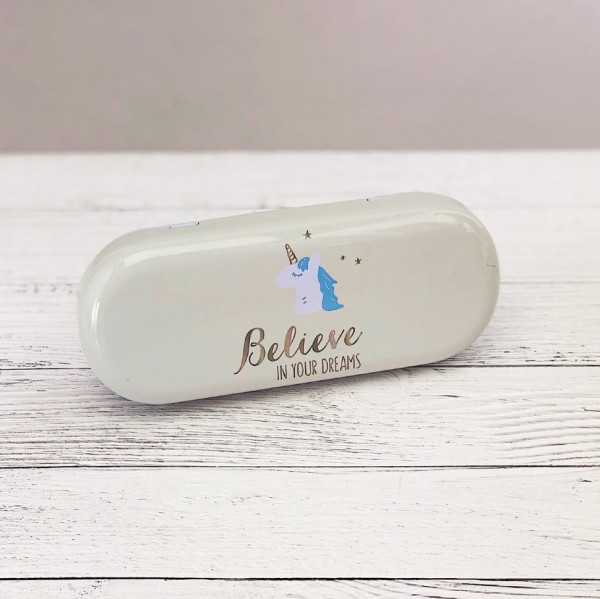 Чехол для очков "Unicorn believe", mint 