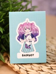 Блокнот А7 Аниме "I'm unique unicorn girl"