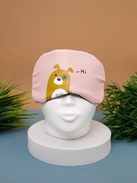 Маска для сна гелевая "Hi dog", pink 