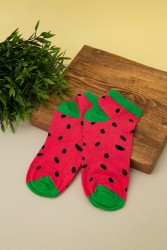 Носки женские "Watermelon", красный, р. 35-40