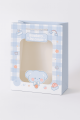 Пакет подарочный (XS) "Lovely animals, plaid", blue (14.5*19.5*10)