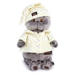 Мягкая игрушка "Кот Басик в пижаме " (25 см)