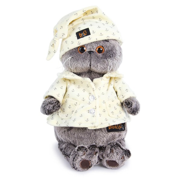 Мягкая игрушка "Кот Басик в пижаме " (25 см) 