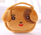 Сумочка плюшевая "Cute dog", brown (13*11,5 см)