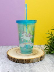 Тамблер "Rainbow one unicorn", blue