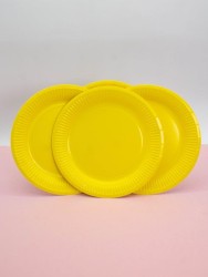 Набор бумажных тарелок 20 шт. "Party yellow" (230 мм)