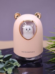 Настольный увлажнитель воздуха - ночник "Bear in a spacesuit", pink, (портативный, USB)