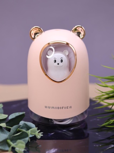 Настольный увлажнитель воздуха - ночник "Bear in a spacesuit", pink, (портативный, USB) 