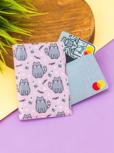 Держатель для карт-книжка "Meow" (7 х 10 см) 