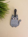 Бирка для багажа "Cat", grey