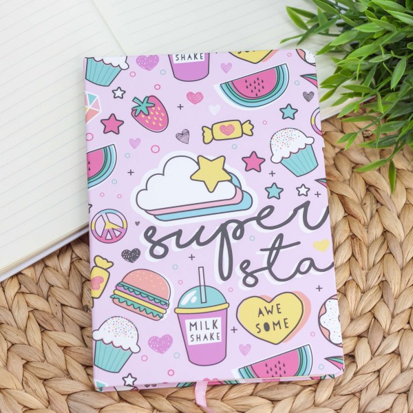 Блокнот (A5) "Food cake", pink (14.5*21) 